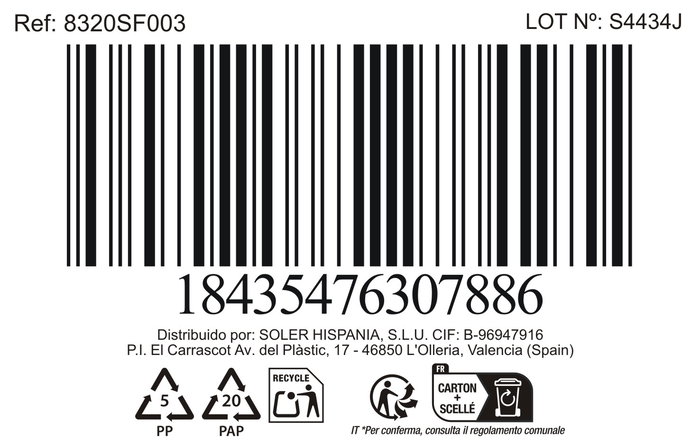 Inde Set 3 Fiambreras Redondas "Soul" Medias 400ml, 620ml y 950ml (8 Cajas)