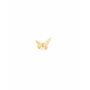 Secrecy Piercing Butterfly Gold en Plata de Ley con Cierre de Rosca, Dorado, 1,5cm