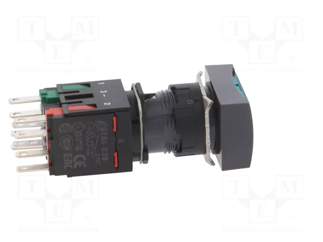 SCHNEIDER ELECTRIC Interruptor de presión Harmony XB6 16mm verde LED