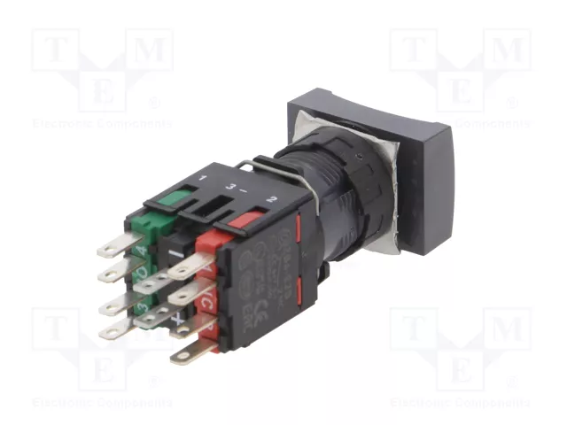 SCHNEIDER ELECTRIC Interruptor de presión Harmony XB6 16mm verde LED