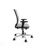 PIQUERAS Y CRESPO Silla de oficina Haches con mecanismo Sincro/Traslack Gris claro y Blanco