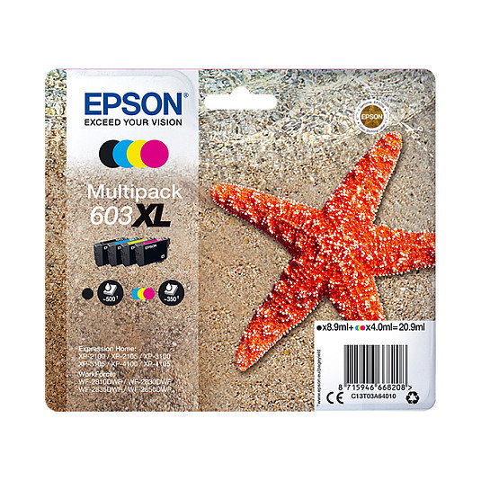 Epson Multipack 603XL de 4 colores C13T03A64020 Epson Multipack 603XL de 4 colores C13T03A64020