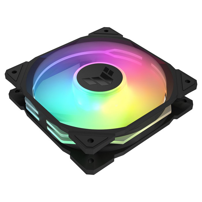 ASUS TUF Gaming TR120 ARGB - Pack de 3 Ventiladores de PC 120mm Negro, Reverse, PWM, 16 LEDs, 2200 RPM, 29dB