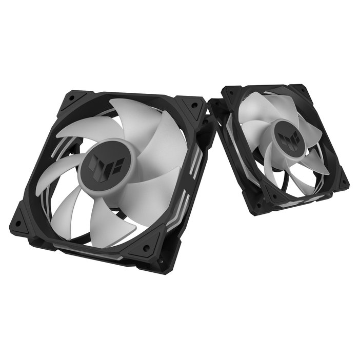 ASUS TUF Gaming TR120 ARGB - Pack de 3 Ventiladores de PC 120mm Negro, Reverse, PWM, 16 LEDs, 2200 RPM, 29dB