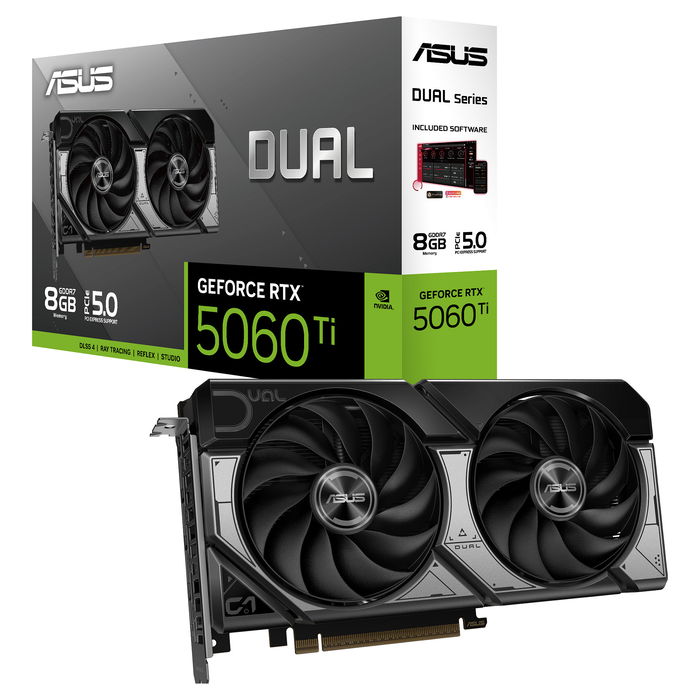 ASUS DUAL GeForce RTX 5060 Ti 8GB GDDR7 Tarjeta Gráfica
