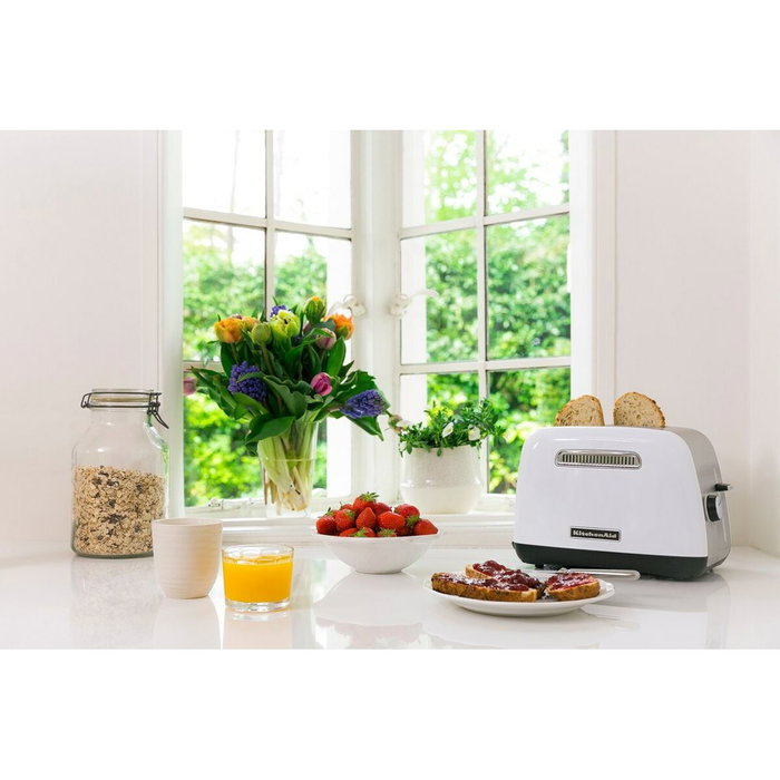 KitchenAid 5KMT2115EWH Tostadora de 2 rebanadas, Blanco