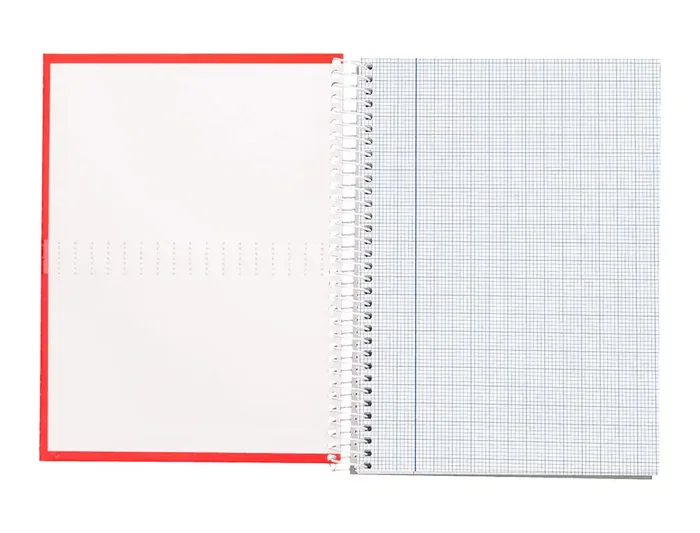 Liderpapel Cuaderno Espiral A5 Crafty Tapa Forrada 80 Hojas 90gr Milimetrado 2mm Colores Surtidos