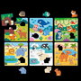 Goula Puzzle 6 Habitat. 6 Rompecabezas de Madera para Niños de 2 Años, Animales, 4 Piezas por Puzzle - Multilingüe