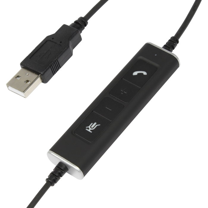 Plusonic Auriculares Mono USB 10.1P | Compatibles con Teams y Skype