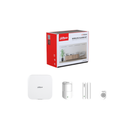Dahua Kit Alarma 4G ARC3800H-03-FW2(868)-V3 con Panel Control, Pulsador, Detector PIR y Contacto Magnético por Radio