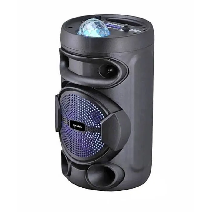Inovalley KA02 BOWL Altavoz Bluetooth 400W con Karaoke y Bola Caleidoscopio LED, USB, Micro-SD