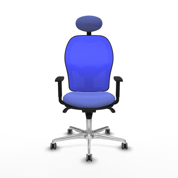 PIQUERAS Y CRESPO Silla de oficina Jorquera con mecanismo Sincro, Azul