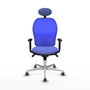 PIQUERAS Y CRESPO Silla de oficina Jorquera con mecanismo Sincro, Azul