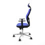 PIQUERAS Y CRESPO Silla de oficina Jorquera con mecanismo Sincro, Azul