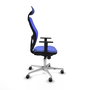 PIQUERAS Y CRESPO Silla de oficina Jorquera con mecanismo Sincro, Azul