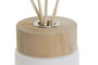 DKD Home Decor Ambientador Blanco Verde Cristal Madera 7 x 8 x 7 cm