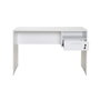 Hanah Home Mesa de Estudio CMS-510-DD-1 Blanca 120x75x60 cm con Cajón Taquilla para Estudiantes