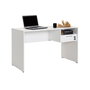 Hanah Home Mesa de Estudio CMS-510-DD-1 Blanca 120x75x60 cm con Cajón Taquilla para Estudiantes