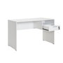 Hanah Home Mesa de Estudio CMS-510-DD-1 Blanca 120x75x60 cm con Cajón Taquilla para Estudiantes