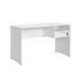Hanah Home Mesa de Estudio CMS-510-DD-1 Blanca 120x75x60 cm con Cajón Taquilla para Estudiantes