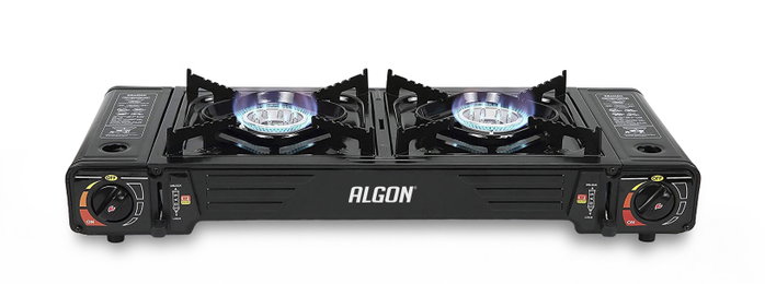 Algon Bbq Hornillo de Gas Portátil Doble Algon Bbq Hornillo de Gas Portátil Doble