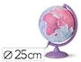 Nova rico Globo terráqueo Purple con luz base y meridiano color morado diámetro 25 cm