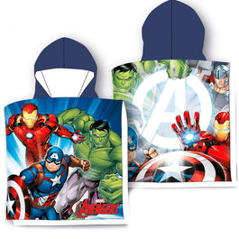 Marvel Poncho Toalla Vengadores Avengers Algodón 55x100cm