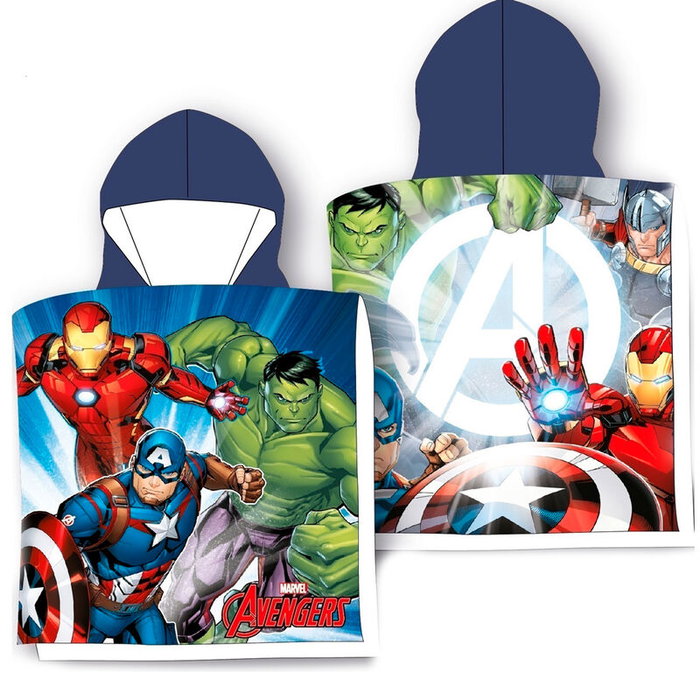 Marvel Poncho Toalla Vengadores Avengers Algodón 55x100cm Marvel Poncho Toalla Vengadores Avengers Algodón 55x100cm