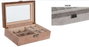DKD Home Decor Joyero y Relojero de Corcho Natural Gris y Marrón