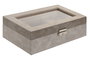 DKD Home Decor Joyero y Relojero de Corcho Natural Gris y Marrón