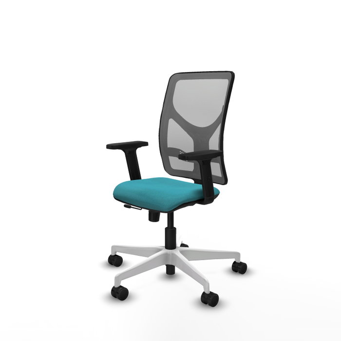 PIQUERAS Y CRESPO Silla de oficina Motilla con mecanismo Sincro/Traslack, Turquesa y Gris PIQUERAS Y CRESPO Silla de oficina Motilla con mecanismo Sincro/Traslack, Turquesa y Gris