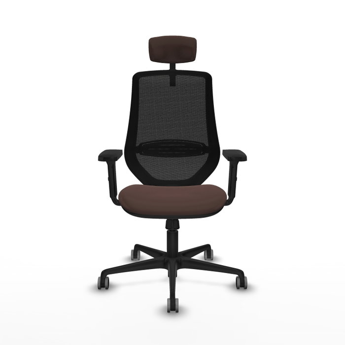 PIQUERAS Y CRESPO Silla de oficina Mardos con mecanismo Sincro, Marrón oscuro y Negro PIQUERAS Y CRESPO Silla de oficina Mardos con mecanismo Sincro, Marrón oscuro y Negro