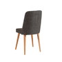 Hanah Home Sandalye Anth-Atl. Silla Moderna de Lino y Pino Atlántico/Antracita