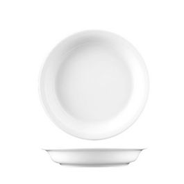 LANGENTHAL Plato Hondo Emabajador 21 cm, Vajilla Blanca, Colección City, Diámetro 21 cm, No apto lavavajillas/microondas (Set de 6)