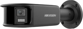 Hikvision Cámara IP Bullet 8M 4K Panoramic ColorVu 4mm WDR IP67 PoE Audio Alarma Micro Luz Blanca 40m Negro