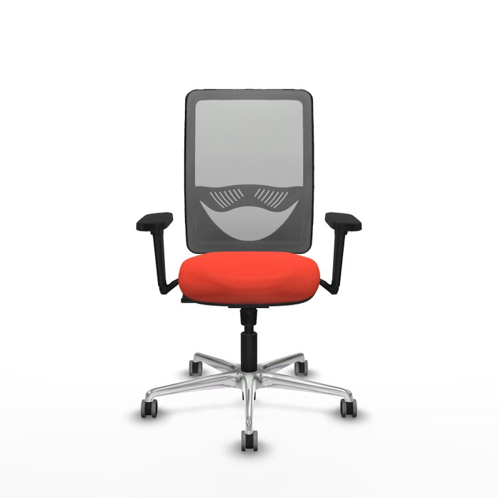 PIQUERAS Y CRESPO Silla de oficina Zulema con mecanismo Sincro, Naranja oscuro y Gris PIQUERAS Y CRESPO Silla de oficina Zulema con mecanismo Sincro, Naranja oscuro y Gris