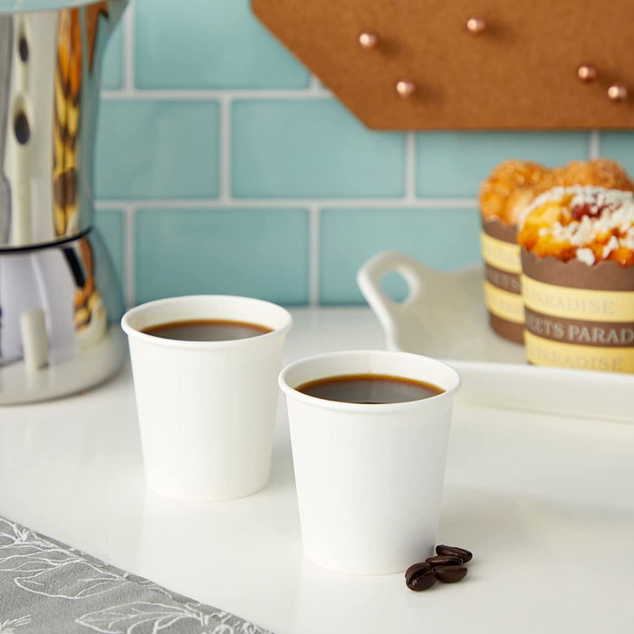 Algon Set 50 Vasos Blancos de Cartón 80cc (5,1 x 5,4 x 5 cm) (36 Unidades)