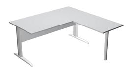 Artexport Mesa Escritorio Presto 160x80 con Ala Lateral 79x60 cm Gris