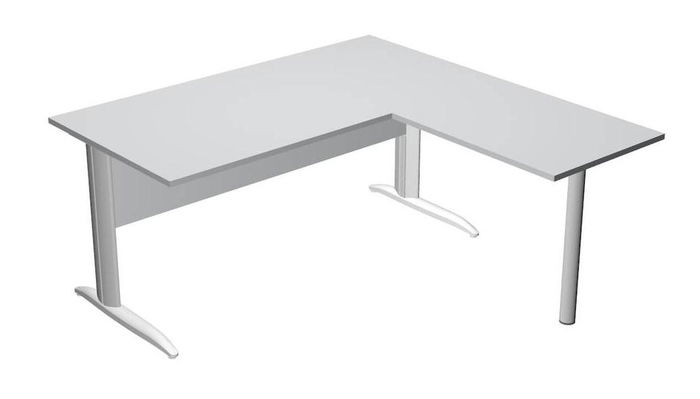 Artexport Mesa Escritorio Presto 160x80 con Ala Lateral 79x60 cm Gris