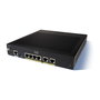 Cisco C927-4P Router VDSL2/ADSL2+ con 4 Puertos Gigabit Ethernet LAN, USB 2.0, Firewall, QoS, VPN, Gestión Web, Negro