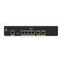 Cisco C927-4P Router VDSL2/ADSL2+ con 4 Puertos Gigabit Ethernet LAN, USB 2.0, Firewall, QoS, VPN, Gestión Web, Negro