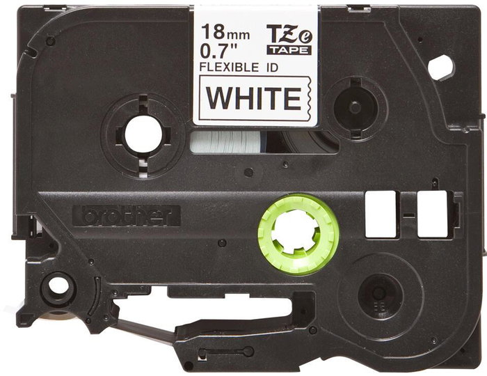 Brother TZe-FX241 Cinta Laminada Flexible 18mm Blanco/negro