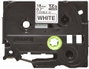Brother TZe-FX241 Cinta Laminada Flexible 18mm Blanco/negro