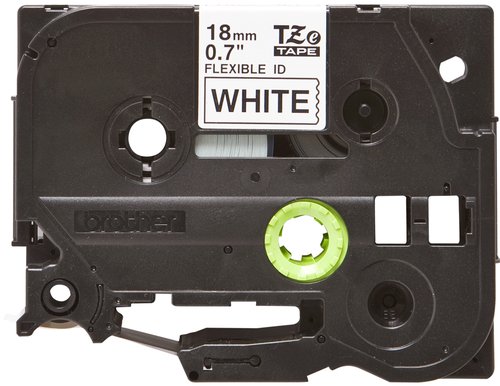 Brother TZe-FX241 Cinta Laminada Flexible Blanco con Texto Negro 18mm Brother TZe-FX241 Cinta Laminada Flexible Blanco con Texto Negro 18mm