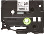 Brother TZe-FX241 Cinta Laminada Flexible Blanco con Texto Negro 18mm