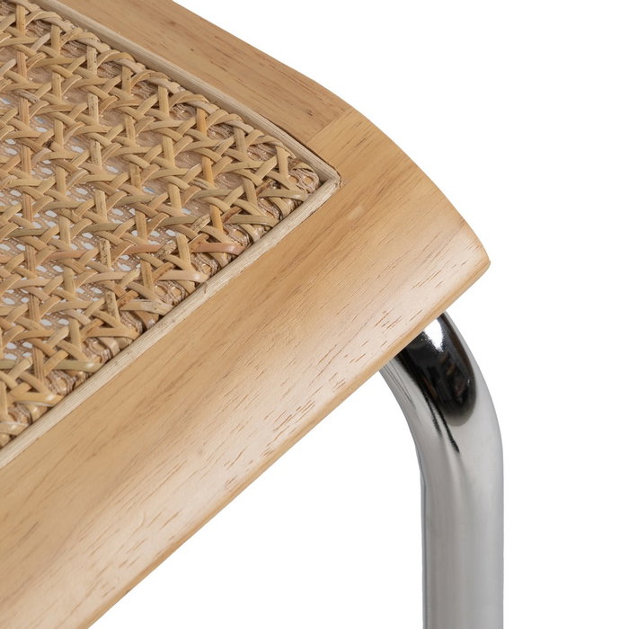 Silla Natural Madera-Ratán Salón 46 X 53 X 82,50 cm