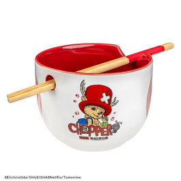 Cinereplicas Conjunto de Tazón de Ramen y Palillos Tony Tony Chopper de One Piece Netflix