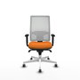 PIQUERAS Y CRESPO Silla de oficina Horna Naranja y Blanco