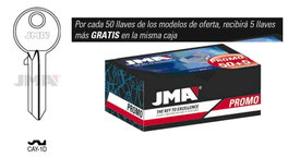 JMA Pack de 50 llaves más 5 gratis de acero tipo A modelo CAY-1D