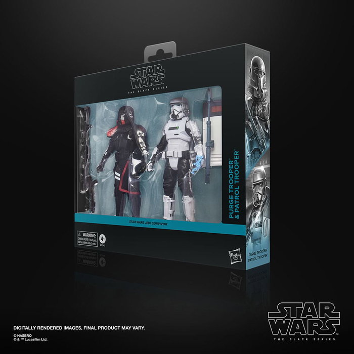 Hasbro Star Wars The Black Series Pack 2 Figuras Purge Trooper & Patrol Trooper 15 cm
